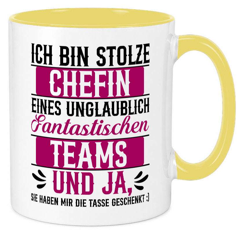 Stolze Chefin | Tolles Team Mitarbeiter lustig Arbeit Kollegen Büro Geschenk