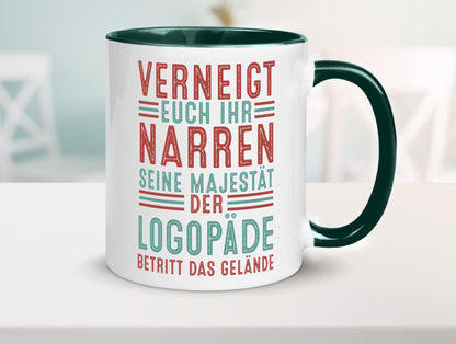 Verneigt euch: Logopäde | Sprachtherapie Geschenkidee Humor Tasse