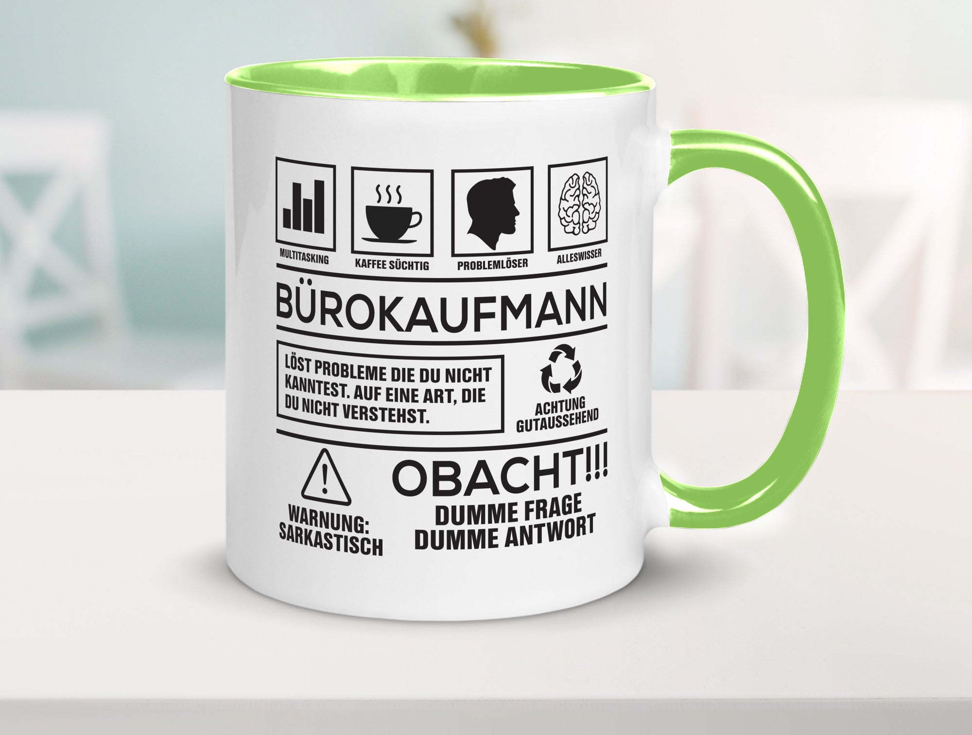 Achtung Probleme Bürokaufmann | Kaufmann Humor Arbeit Kollegen Büro