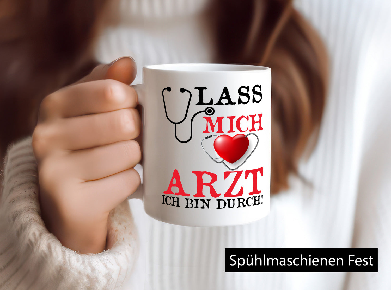 Lass mich Arzt ich bin durch | Krankenhaus Klinik Puls lustiger Spruch Geschenk