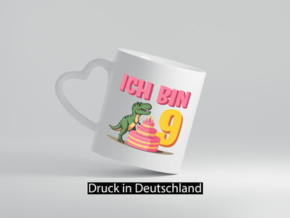 9 Geburtstag | Jahre Dinosaurier mit Kuchen Geschenk Geschenkidee lustiger