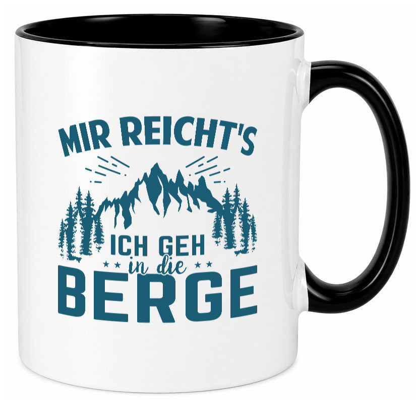 Ich geh in die Berge | Bäume lustig Humor Geschenkidee Geschenk Tasse