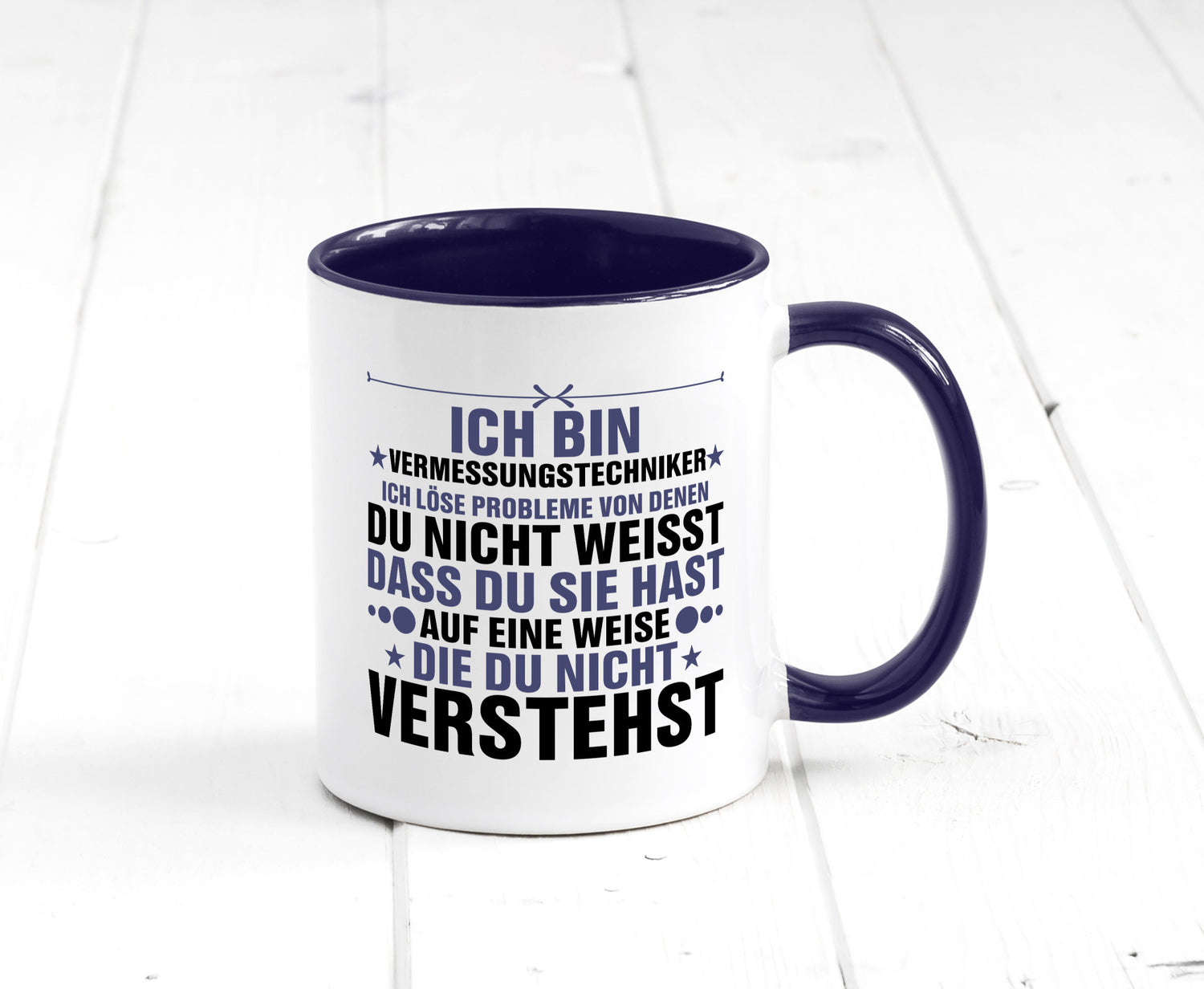 Löse Probleme: Vermessungstechniker | Techniker Humor Geschenkidee Tasse