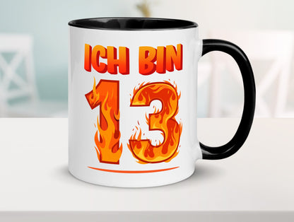 13. Geburtstag | 13 Jahre Drache lustiger Spruch Geschenk Geschenkidee Tasse