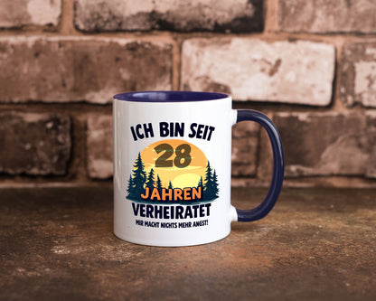 Ich bin Verheiratet | 28. Hochzeitstag Ehepaar v2 lustiger Spruch Geschenk