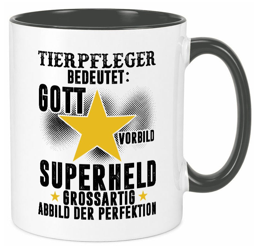 Bedeutung von Tierpfleger | Pflegeberuf Tierheim Humor Arbeit Kollegen Büro Tasse