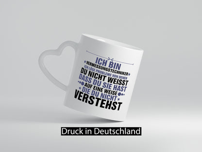 Löse Probleme: Vermessungstechniker | Techniker Humor Geschenkidee Tasse