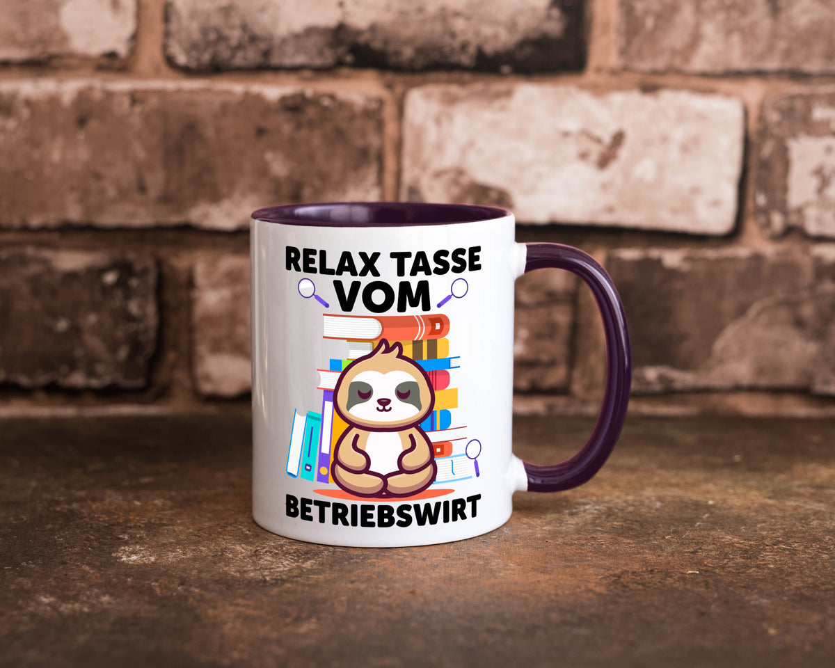 Relax Tasse: Betriebswirt | Betriebswirtschaft lustiger Spruch Geschenk Humor
