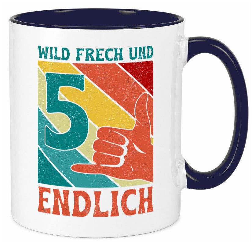 5. Geburtstag | 5 Jahre Wild und Frech Geschenk Geschenkidee lustiger Spruch