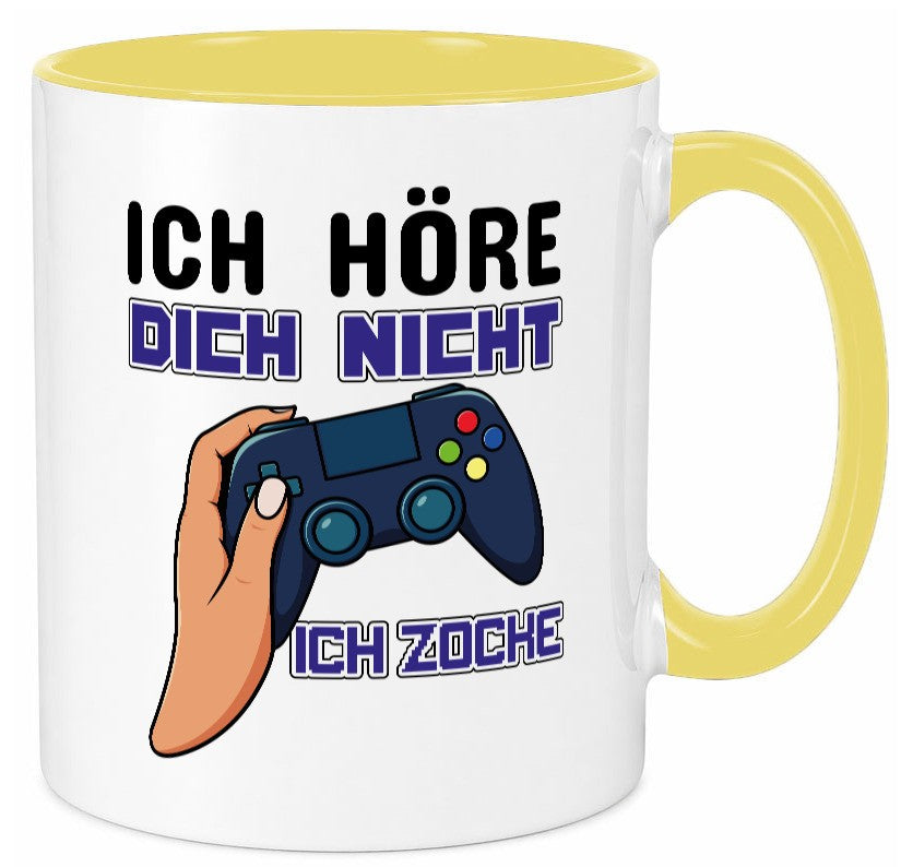 Ich höre dich nicht zocke lustig Humor Geschenkidee Geschenk Tasse