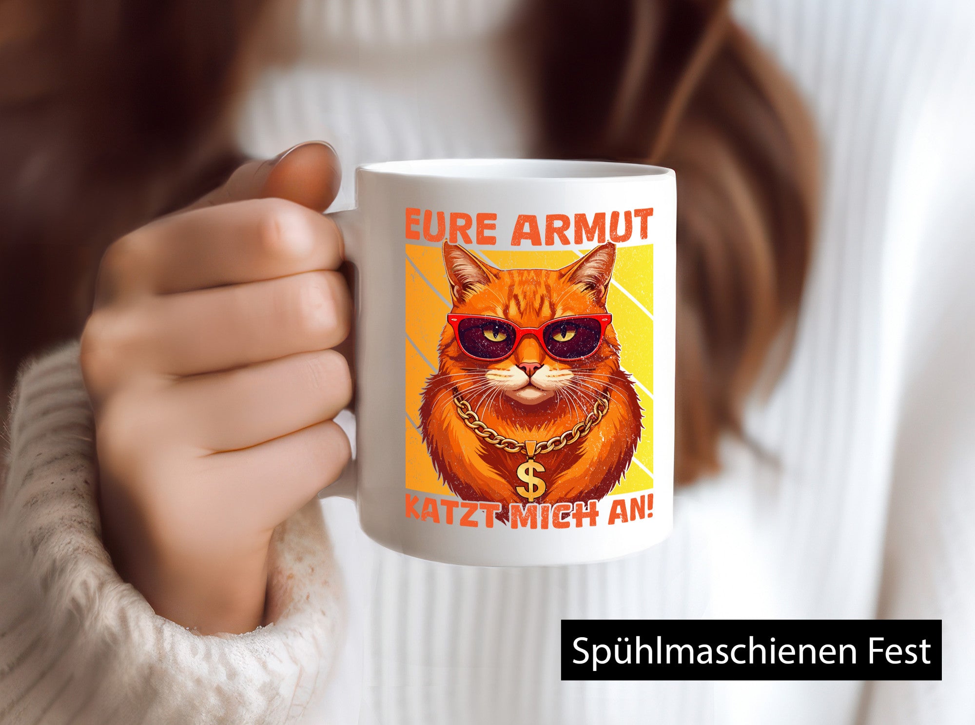 Eure Armut Katzt mich nicht | Böse Katze Humor Tierliebhaber Geschenkidee Tasse