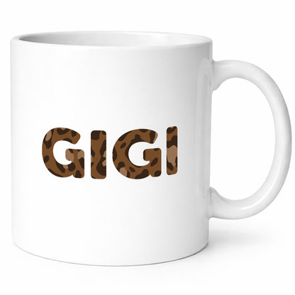 Gigi | Leopardenlook Buchstaben lustiger Spruch Geschenk Familie Geschenkidee