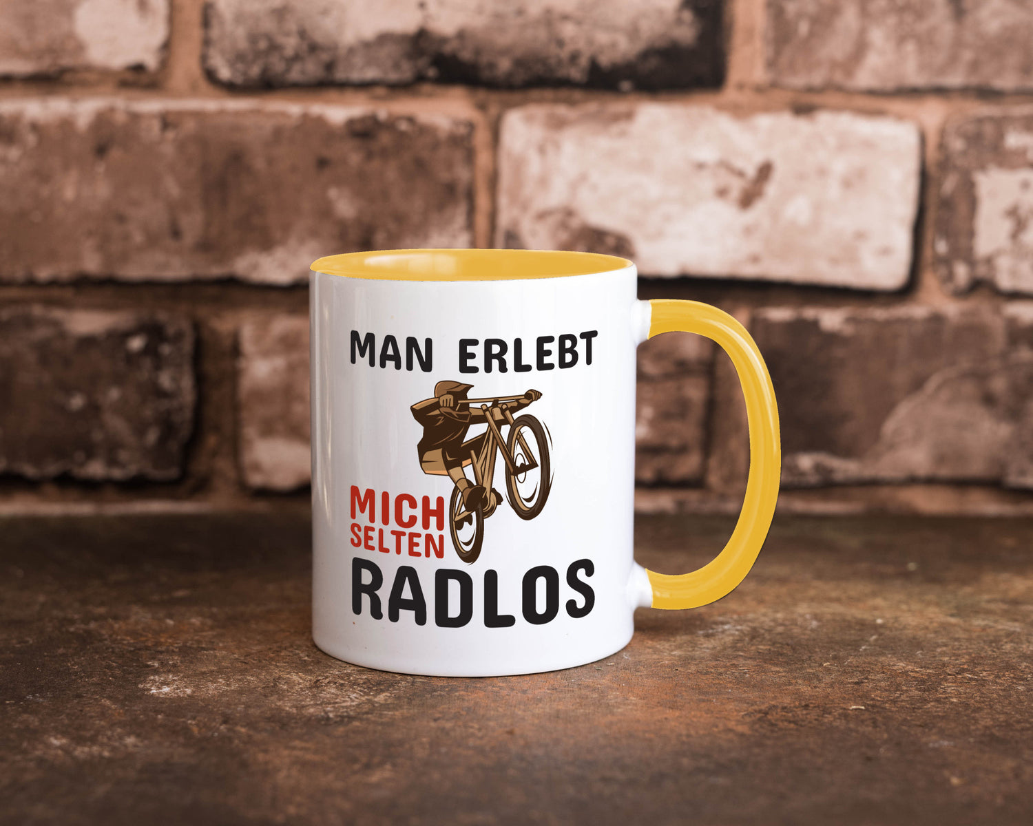 Selten Radlos | Spruchtasse Fahrrad Männer Humor lustiger Spruch Geschenk