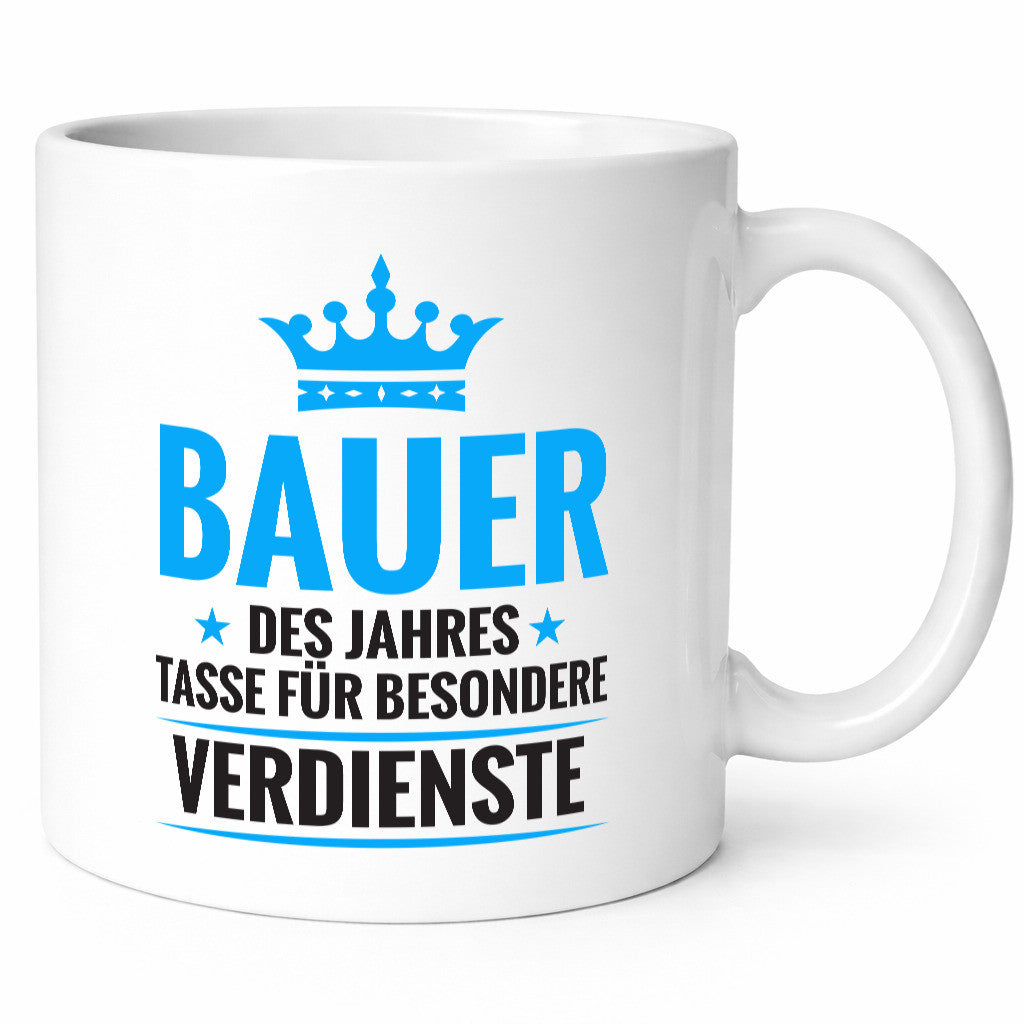 Besonderer Verdienst: Bauer | Bauernhof Landwirtschaft Geschenkidee Humor Tasse