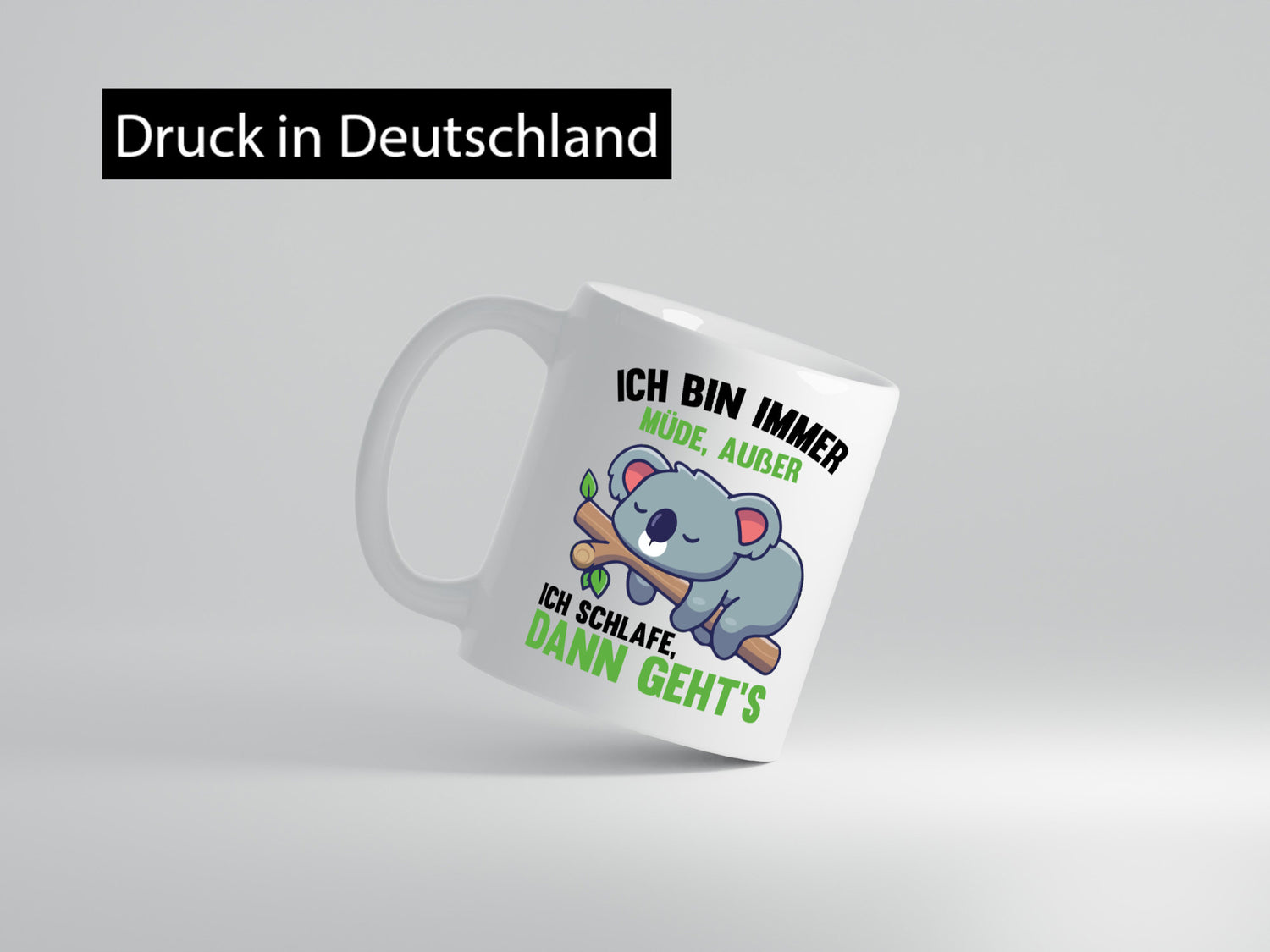 Ich bin immer müde | Schlafmütze Koala Comic Schlafen lustiger Spruch Geschenk