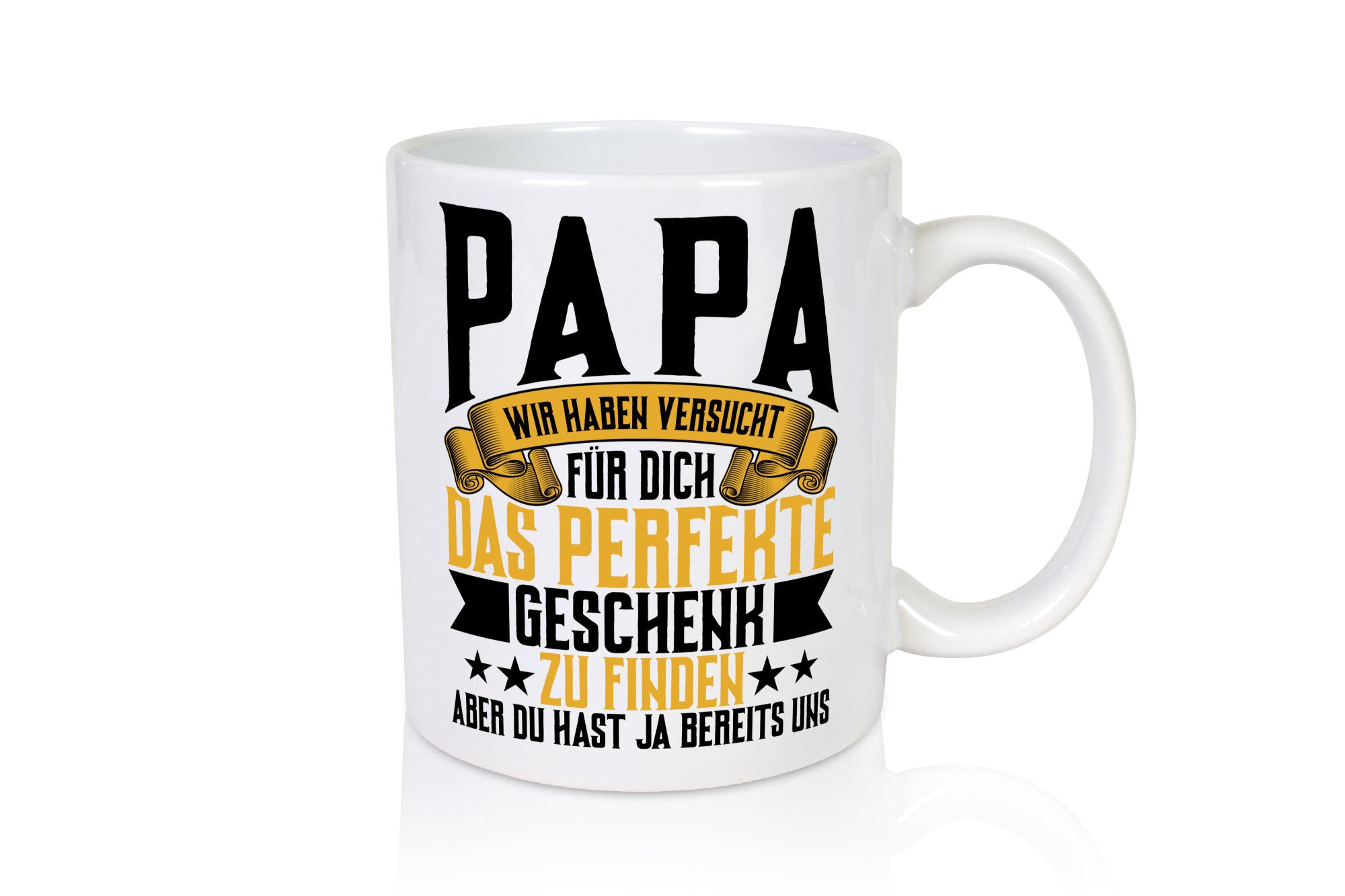Das perfekte Geschenk | Papa Vater Familie Geschenkidee lustiger Spruch Tasse