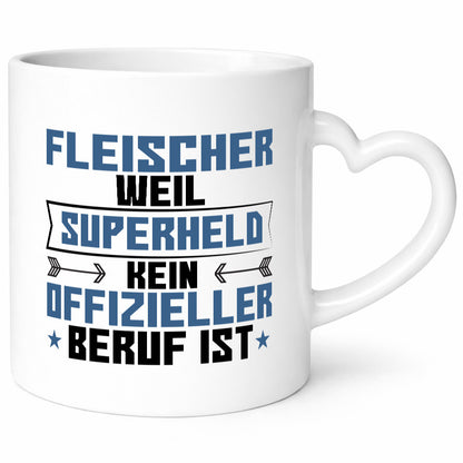 Superheld Fleischer | Schlachterei Humor Geschenkidee Tasse
