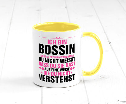 Löse Probleme: Bossin | Führungskraft Vorgesetzte lustig Humor Geschenkidee