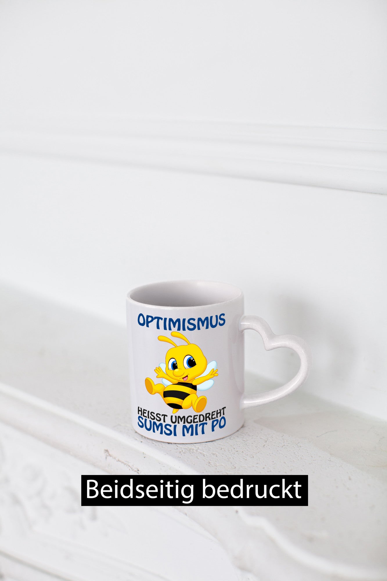 Optimismus Sumsi mit Po | lustige Biene Witz Comic v2 lustiger Spruch Geschenk