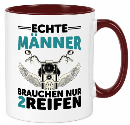 Echte Männer | Motorrad Tasse Motorradfahrer Biker lustiger Spruch Geschenk
