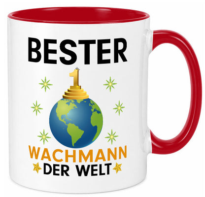 Welt Bester Wachmann | Wachpersonal Nachtwächter Humor Geschenkidee Tasse
