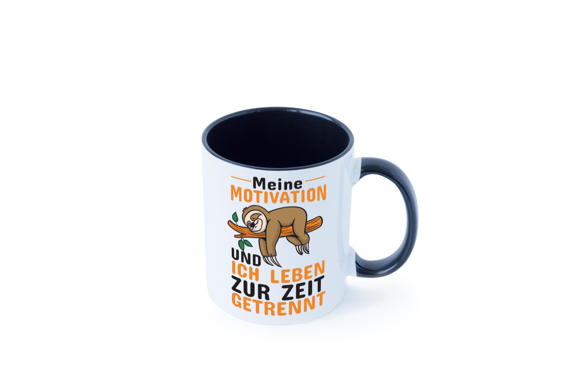 Keine Motivation | Faultier Tasse Büro Humor faul Geschenk Arbeit Kollegen