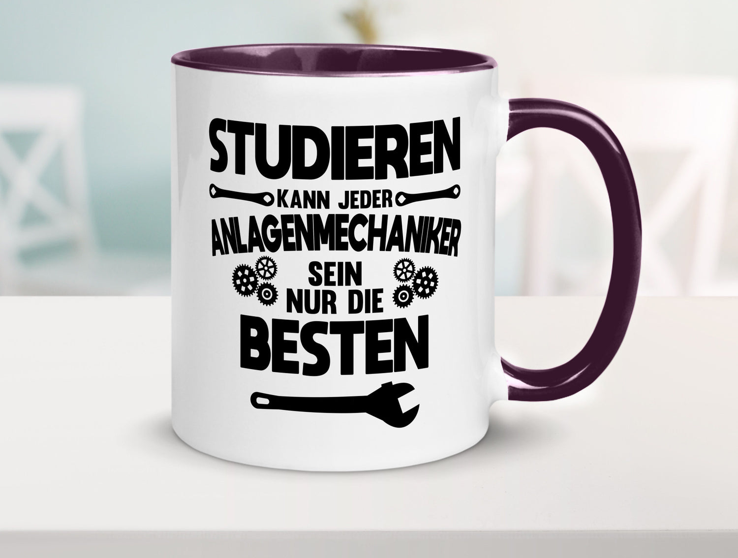 Nur die besten werden Anlagenmechaniker Humor Geschenkidee Tasse