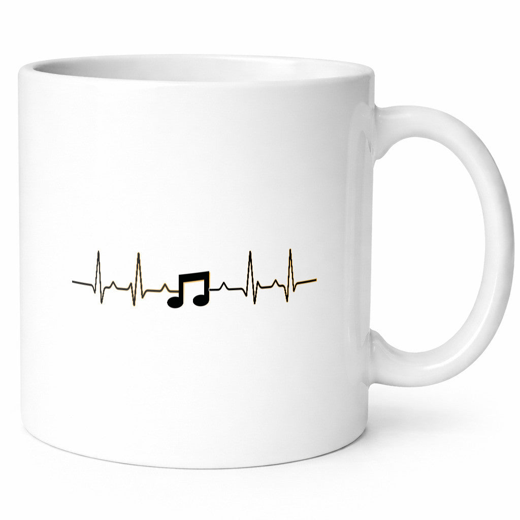 Note Herzschlag | Musik Symbol Musiker Musikant lustig Humor Geschenkidee