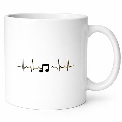 Note Herzschlag | Musik Symbol Musiker Musikant lustig Humor Geschenkidee