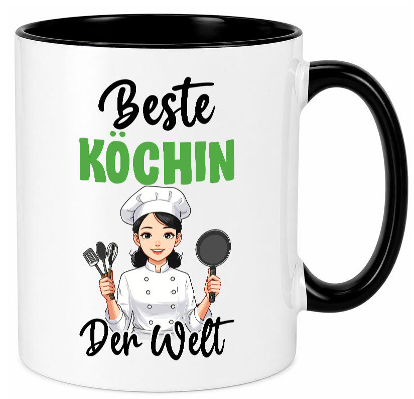 Beste Köchin | Chefköchin Chefkoch v2 lustig Arbeit Kollegen Büro Geschenk Tasse