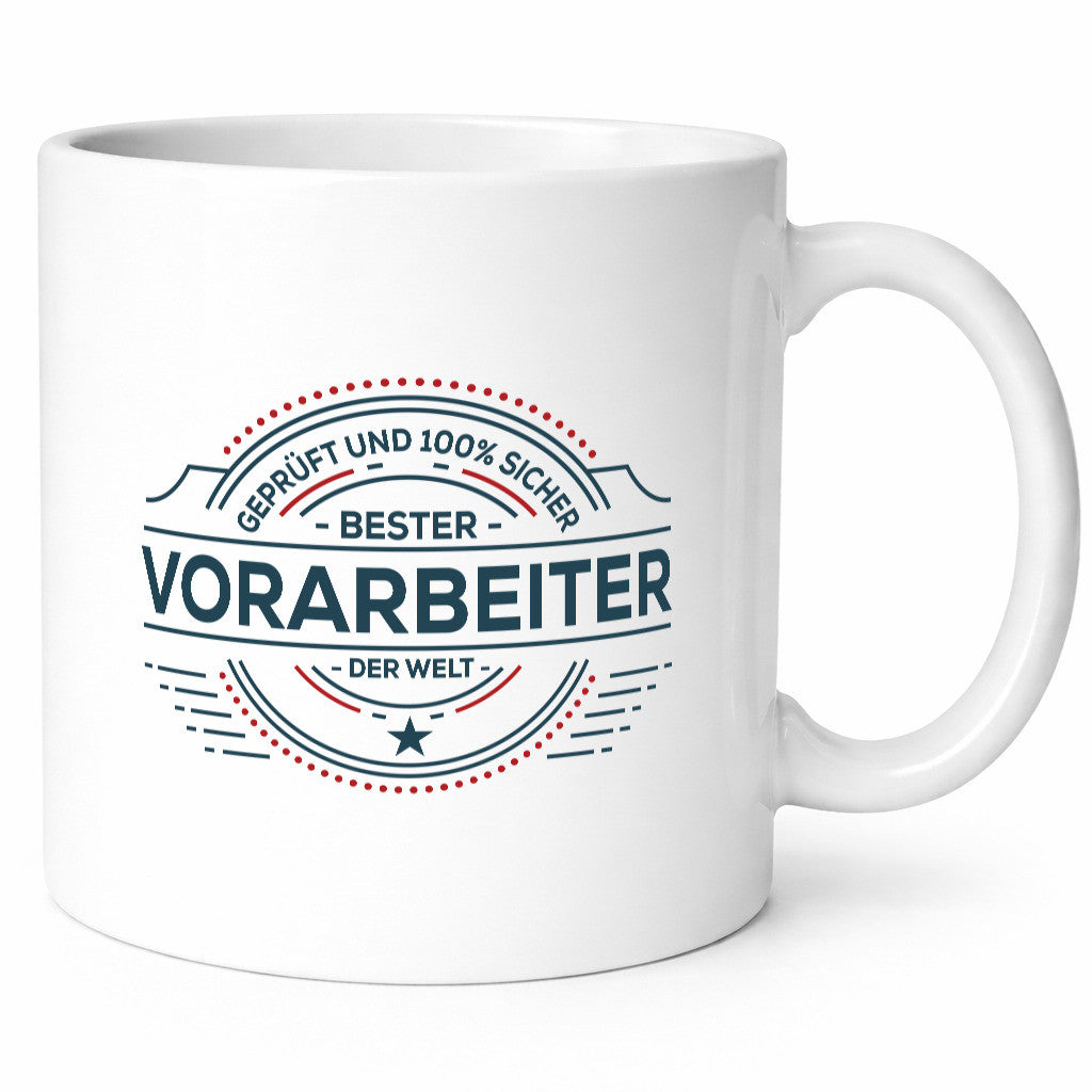 Geprüft und sicher: Vorarbeiter | Kollege Teamleiter Humor Arbeit Kollegen Büro
