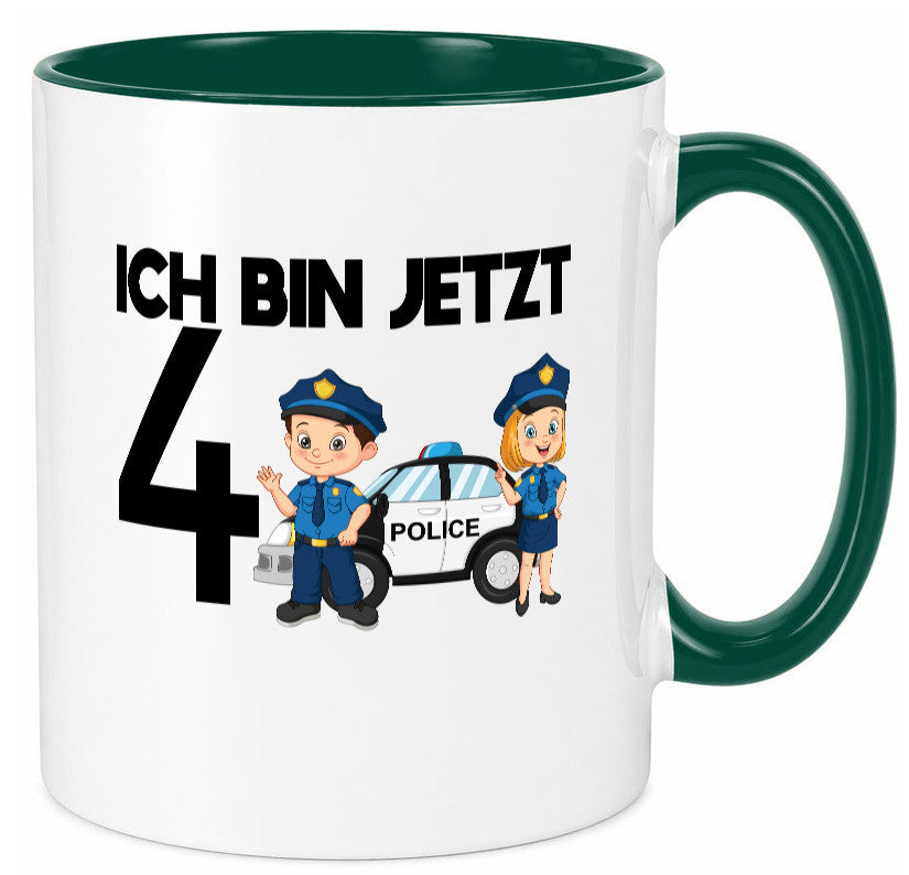Ich bin jetzt 4 | Polizei 4. Geburtstag Jähriger Geschenk Geschenkidee lustiger