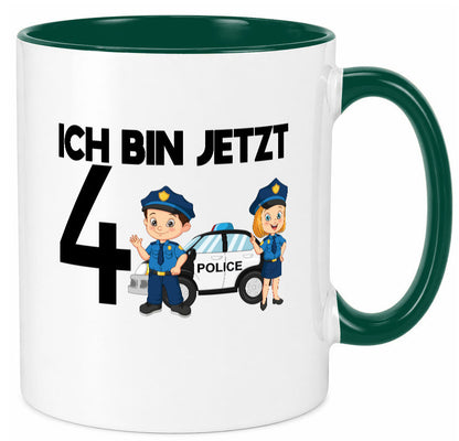 Ich bin jetzt 4 | Polizei 4. Geburtstag Jähriger Geschenk Geschenkidee lustiger