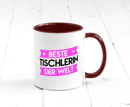 Beste Tischlerin | Tischlerei lustiger Spruch Geschenk Humor Geschenkidee Tasse