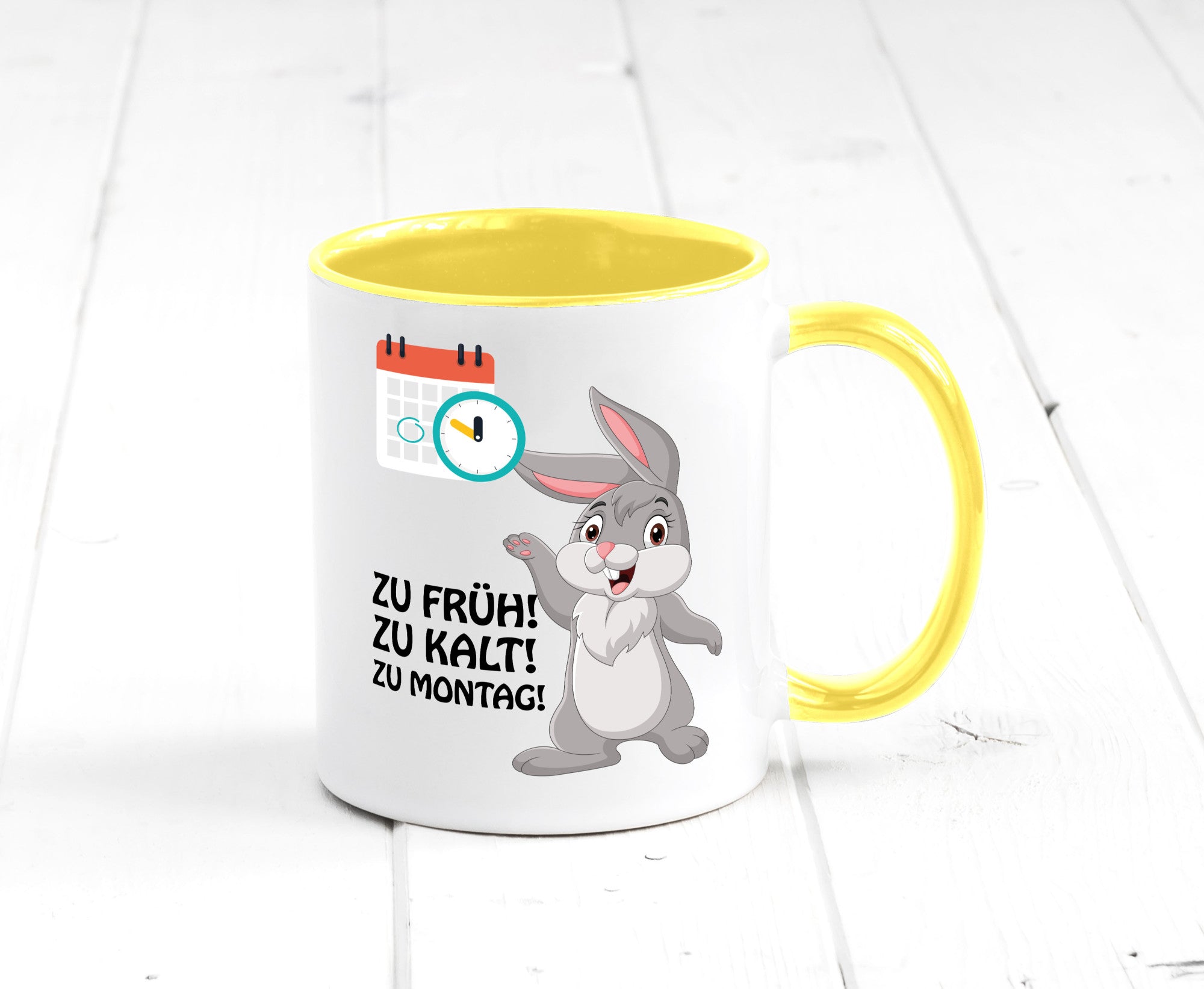 Kalter Montag Geschenkidee Humor Tasse