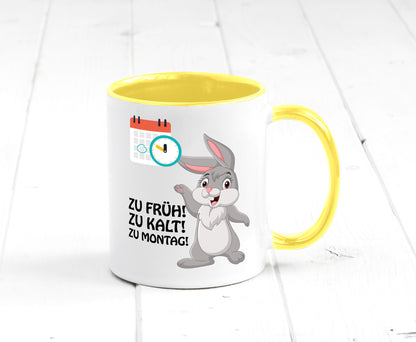 Kalter Montag Geschenkidee Humor Tasse