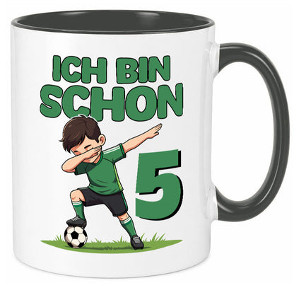 5. Geburtstag | 5 Jahre Fußballer lustiger Spruch Geschenk Geschenkidee Tasse