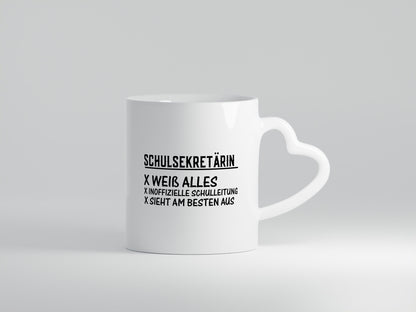 Schulsekretärin weiß alles | Schule sieht am besten aus lustiger Spruch