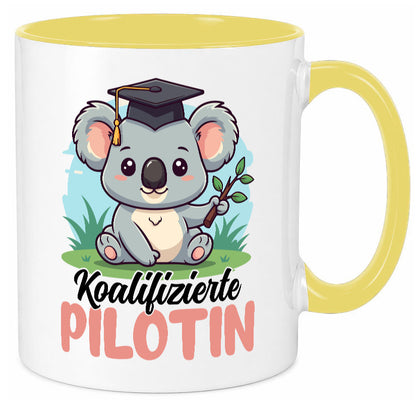 Koalifizierte Pilotin | Definition Piloten lustig Humor Geschenkidee Geschenk