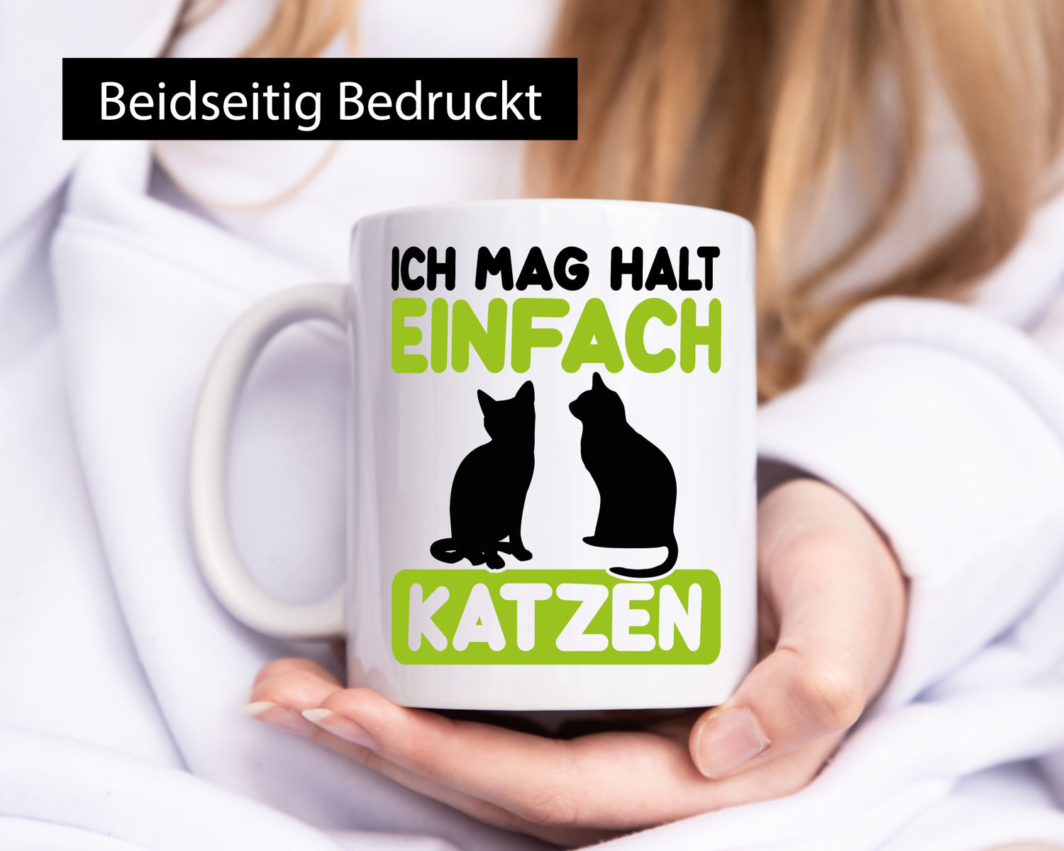 Ich mag Katzen | Tierfreund Katzenliebhaber süßer Comic Geschenk Tierliebhaber