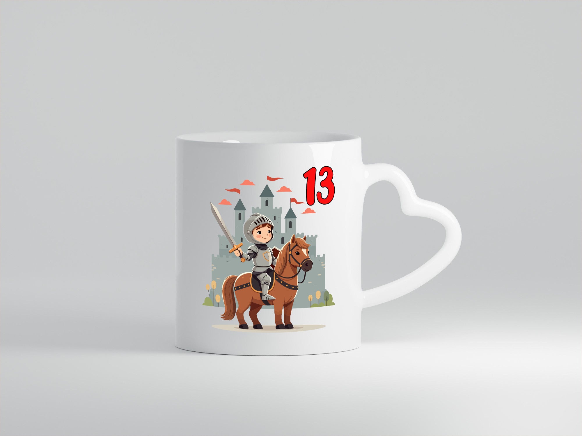 13. Geburtstag | 13 Jahre Ritter Junge Schloss Geschenkidee Humor Tasse