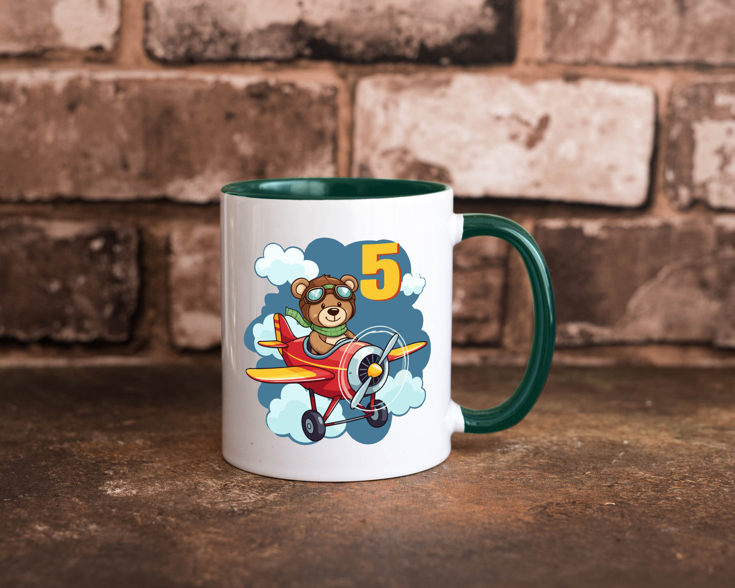 5. Geburtstag | 5 Jahre Kinder Pilot Flugzeug Geschenkidee Humor Tasse