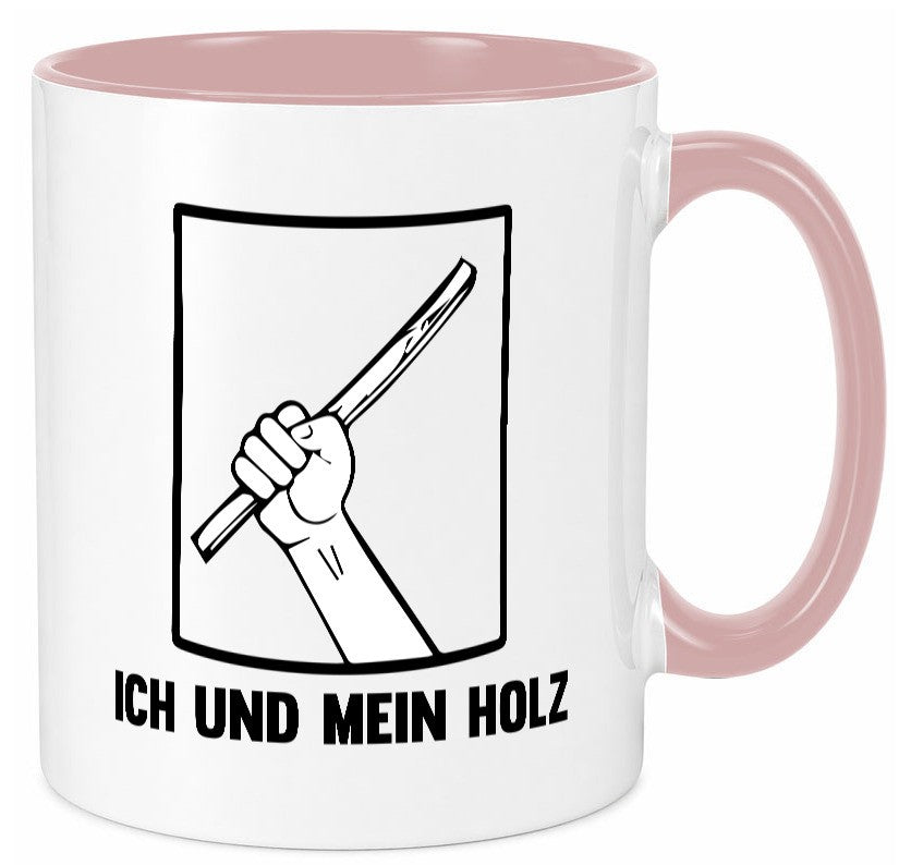 Ich und mein Holz | Holzfäller Holzmacher Geschenkidee Humor Tasse
