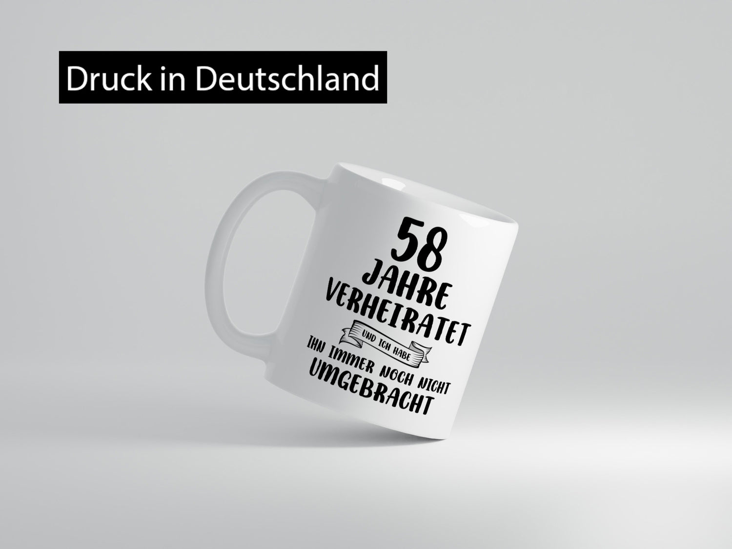 58 Jahre Verheiratet, immer noch am Leben! Geschenk Humor Geschenkidee lustiger
