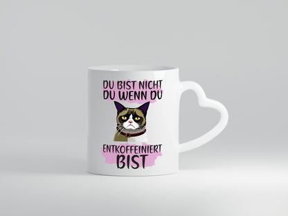 Spruch Tasse | Morgenmuffel Katze Entkoffeiniert lustig Tierliebhaber Humor