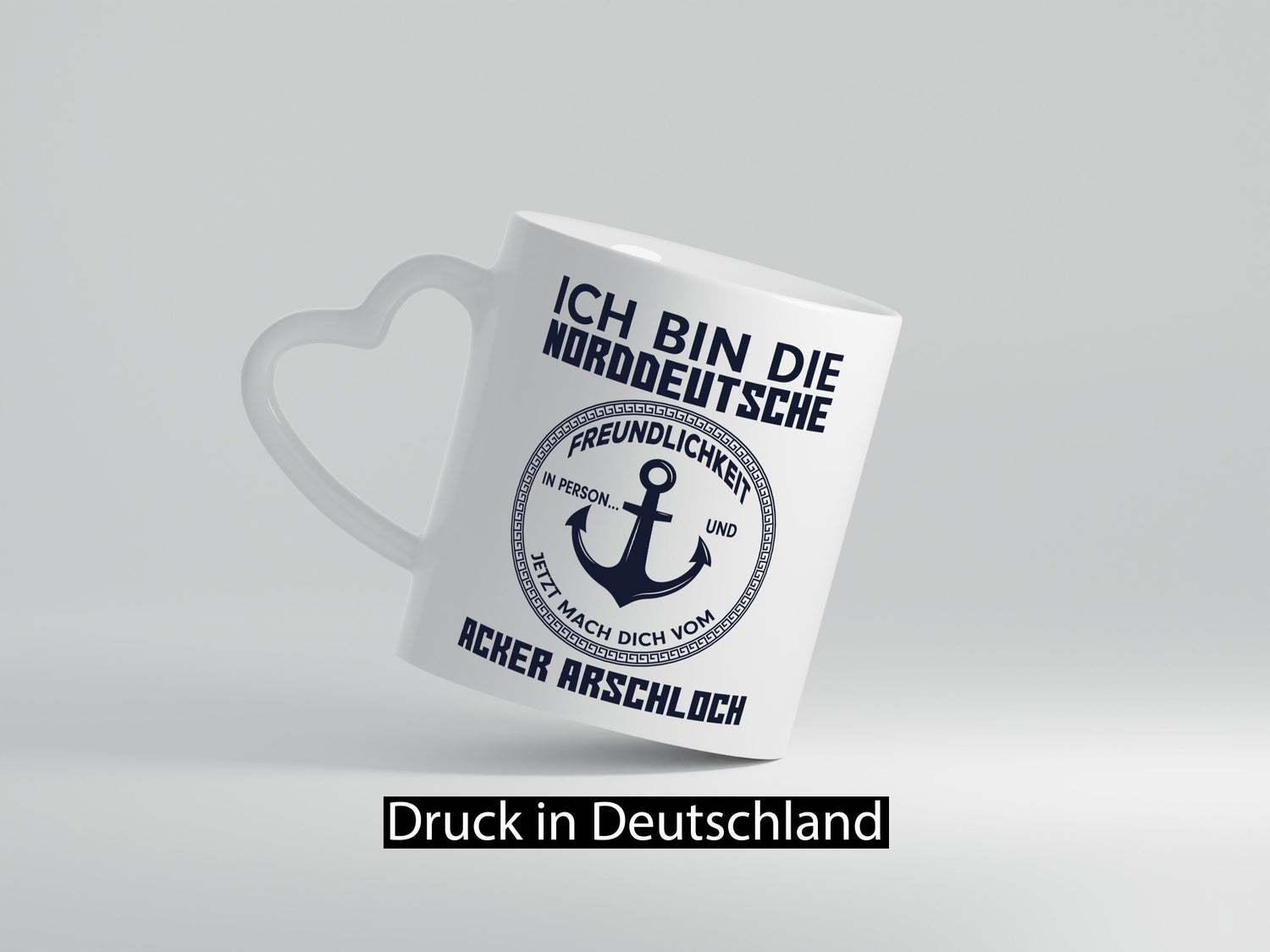 Norddeutsche Freundlichkeit | grober Humor Spruch Geschenkidee Tasse