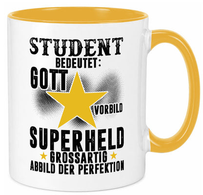Bedeutung von Student | Universität Uni Studium Geschenkidee Humor Tasse