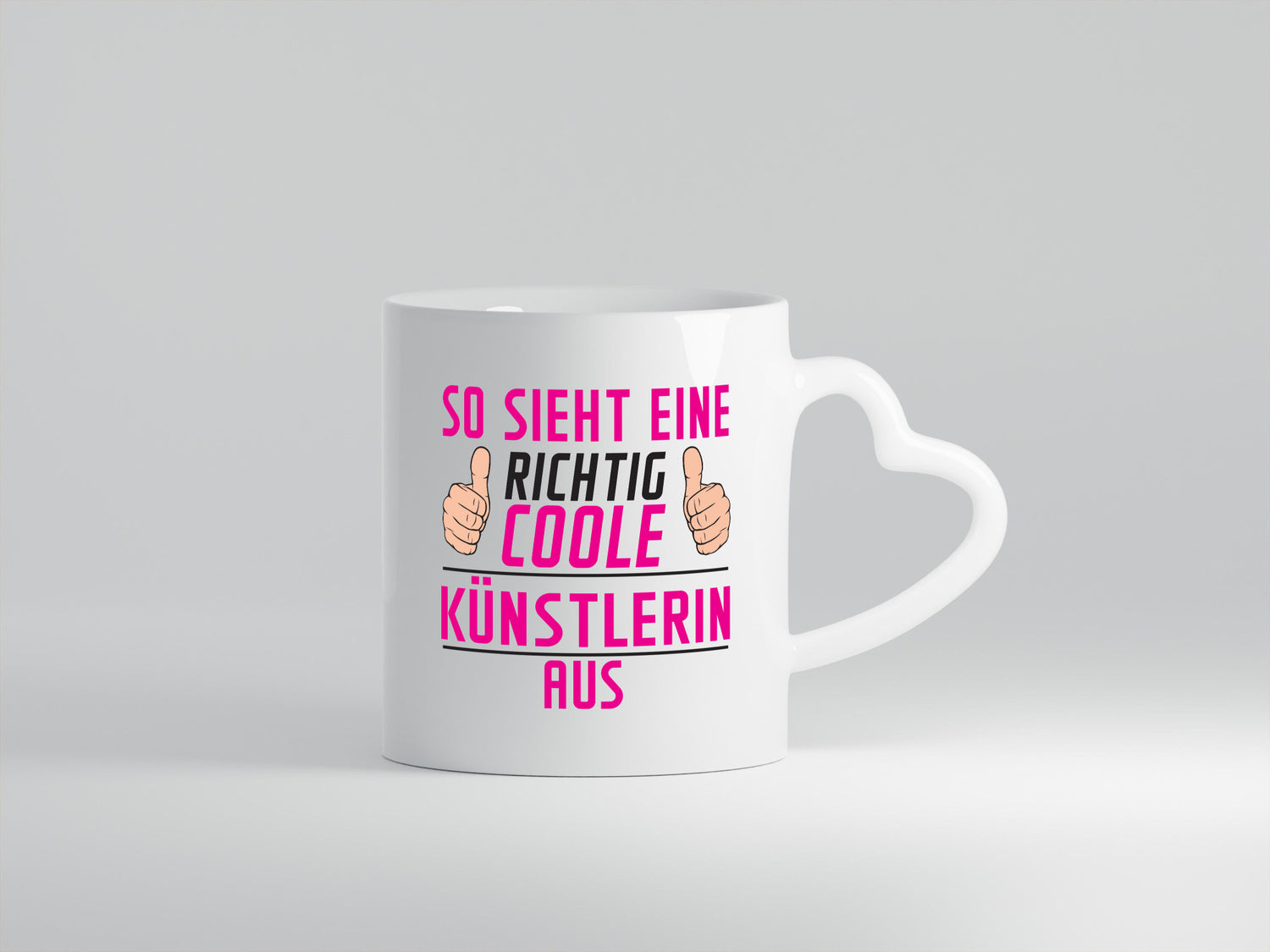 Richtig Coole Künstlerin | Lustiger Spruch | Kunst Geschenkidee Humor Tasse