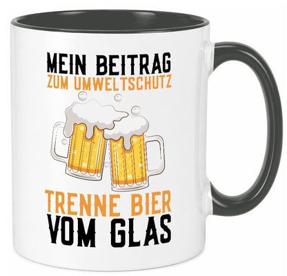 Beitrag zum Umweltschutz | Biertrinker Party Pils lustiger Spruch Geschenk