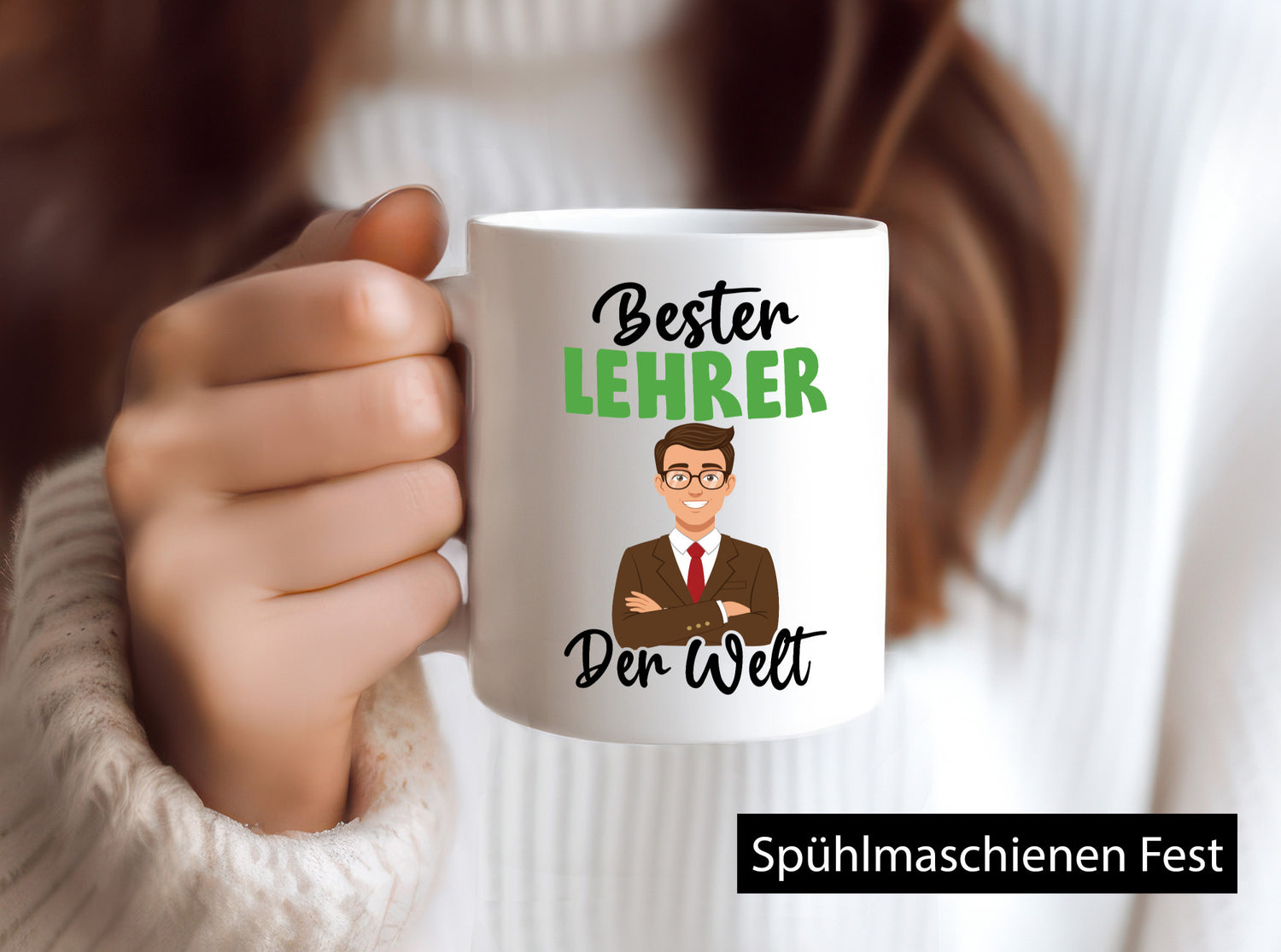 Bester Lehrer | Schule Beruf Schüler v2 Geschenk Arbeit Kollegen Büro lustiger